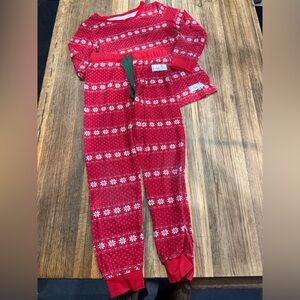 Red Snowflake Kids Pajamas